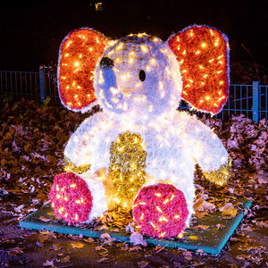 kleiner Elefant mit Kunttanne