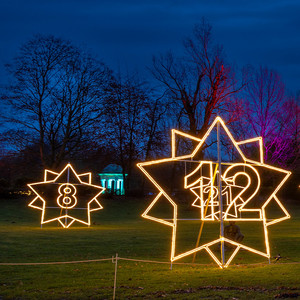 Adventskalender Sterne 4m Zahlen 1 - 23