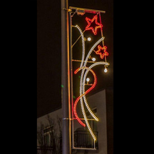 Lichtschlauch mit 2 Sterne