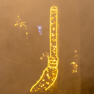 Hexenbesen 2D mit Lichtpunkten