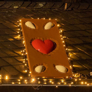Lebkuchen mit Herz/Verzierung