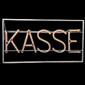 Schriftzug "Kasse"
